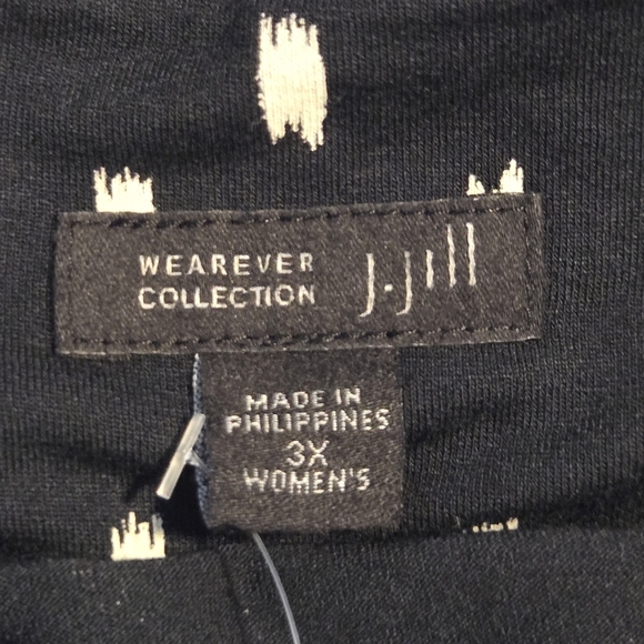 J Jill Womens Printed Short Sleeve Rayon Jersey Wearever Midi Dress Plus Size 3X - Picture 10 of 10